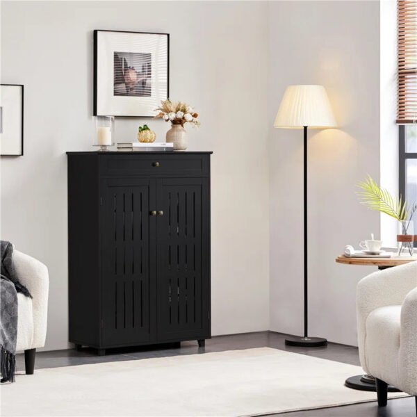 "Compact Shoe Storage Cabinet: Efficient and Stylish Entryway Solution"