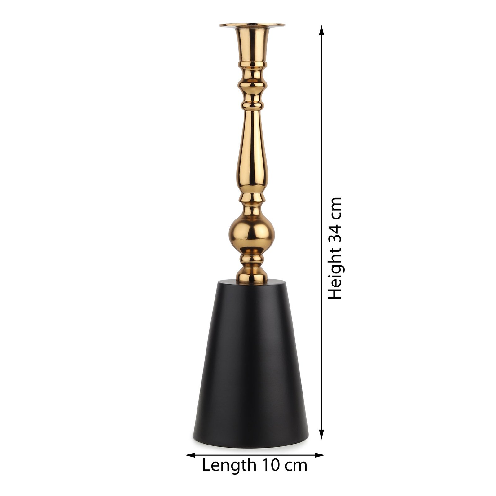 The Valora Candle Holders Gold Black Set - Image 2