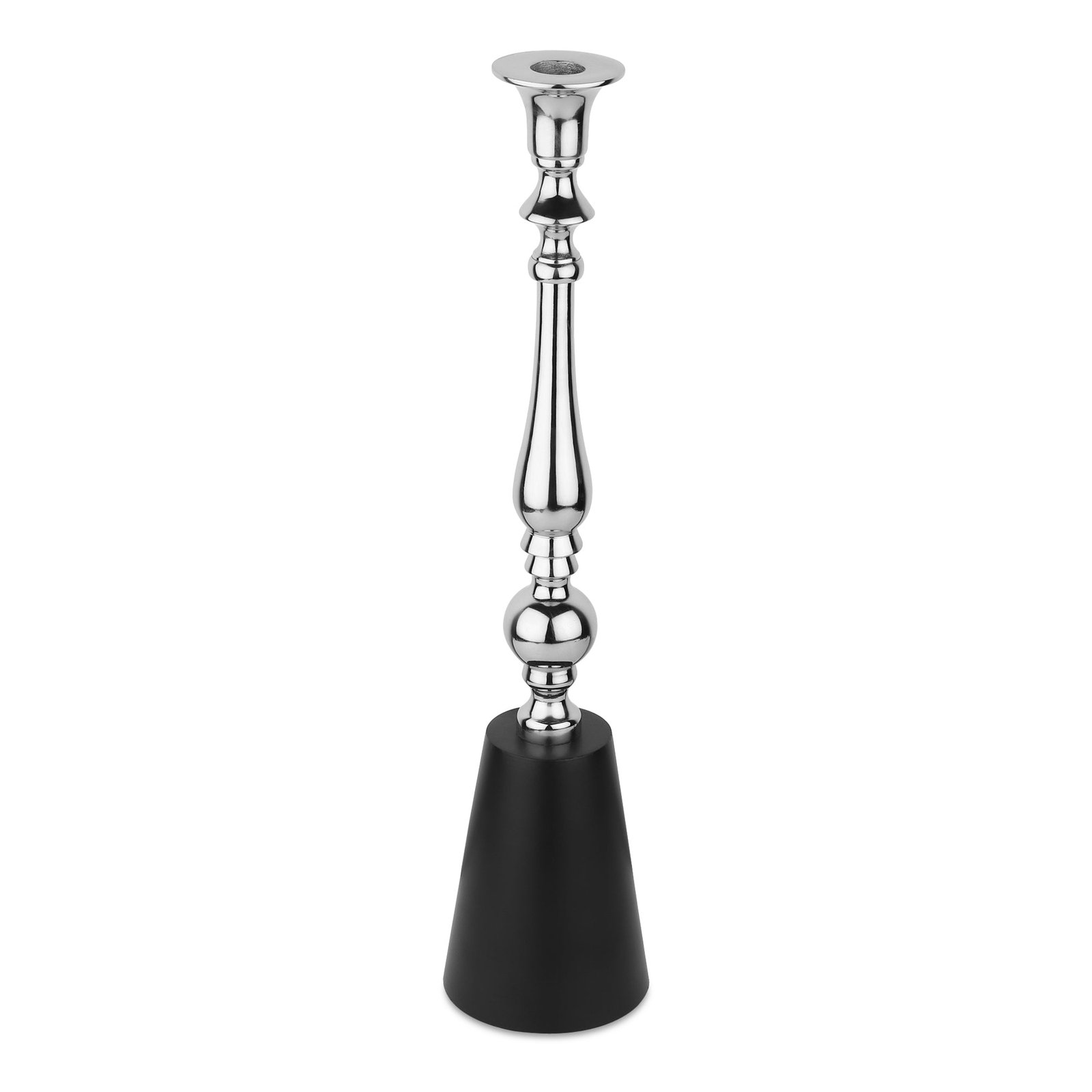 The Valora Candle Holders Silver Black Set - Image 4