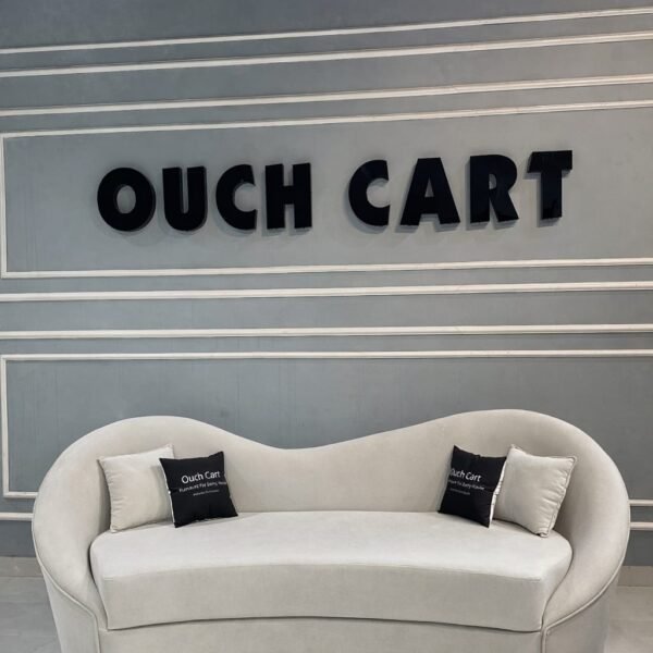 Ryan Gray Velvet Upholstered Sofa 3-Seater Sofa Solid Wood Frame