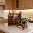 ADORA Wooden Bottle & Cutlery Holder