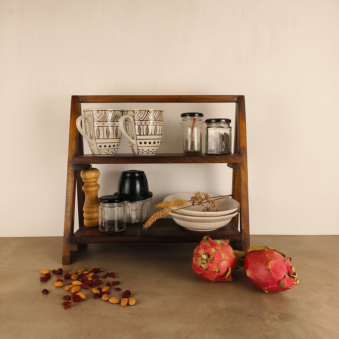 BEATRICE Wooden Shelf Ladder - Image 6