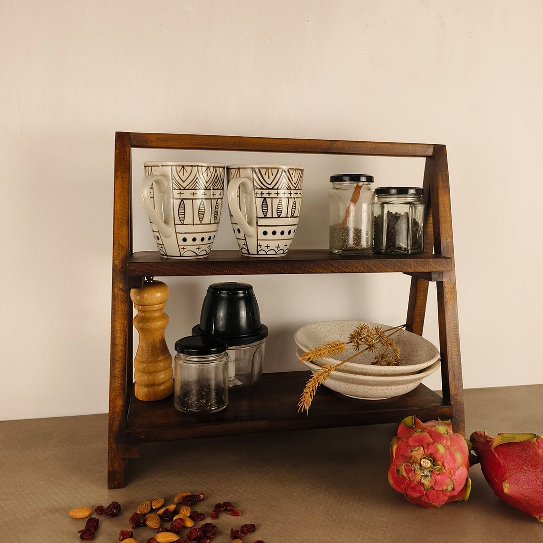 BEATRICE Wooden Shelf Ladder - Image 7