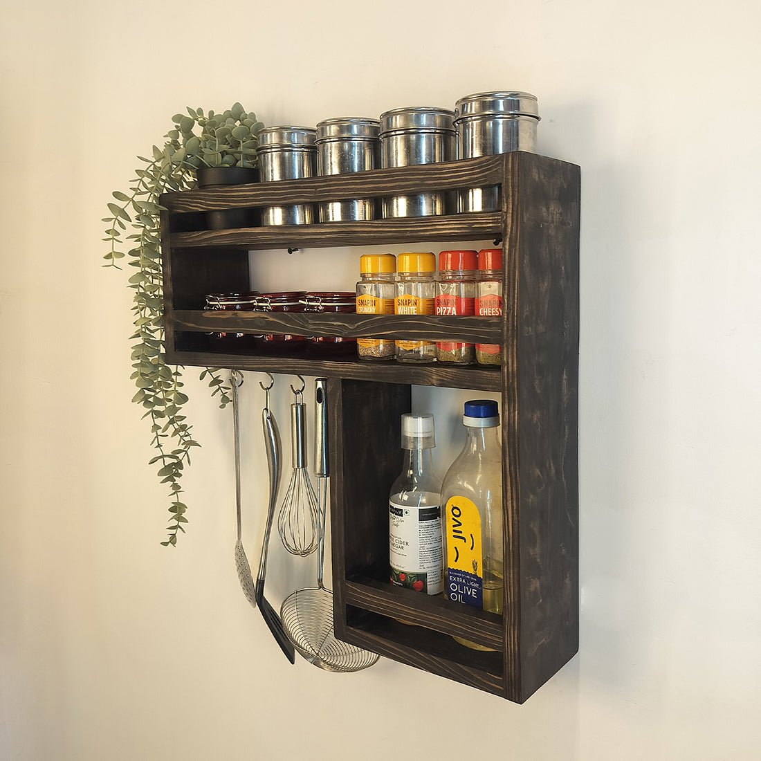 Caterina Wooden Kitchen Storage Rack - Image 3