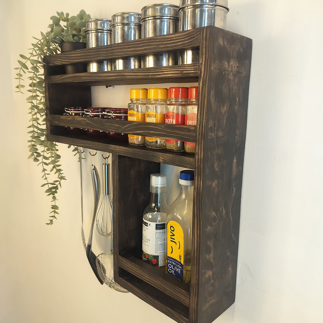 Caterina Wooden Kitchen Storage Rack - Image 4