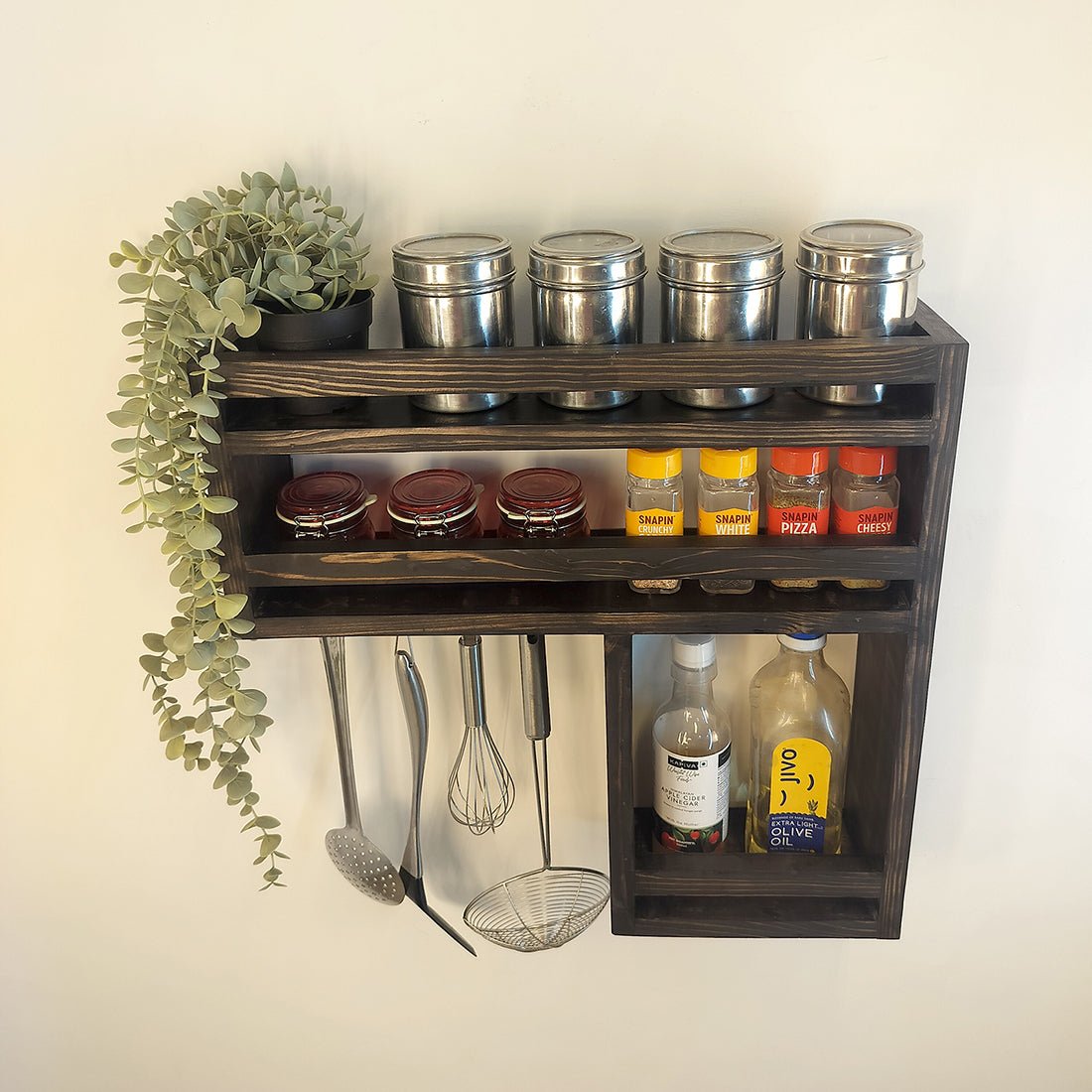 Caterina Wooden Kitchen Storage Rack - Image 5