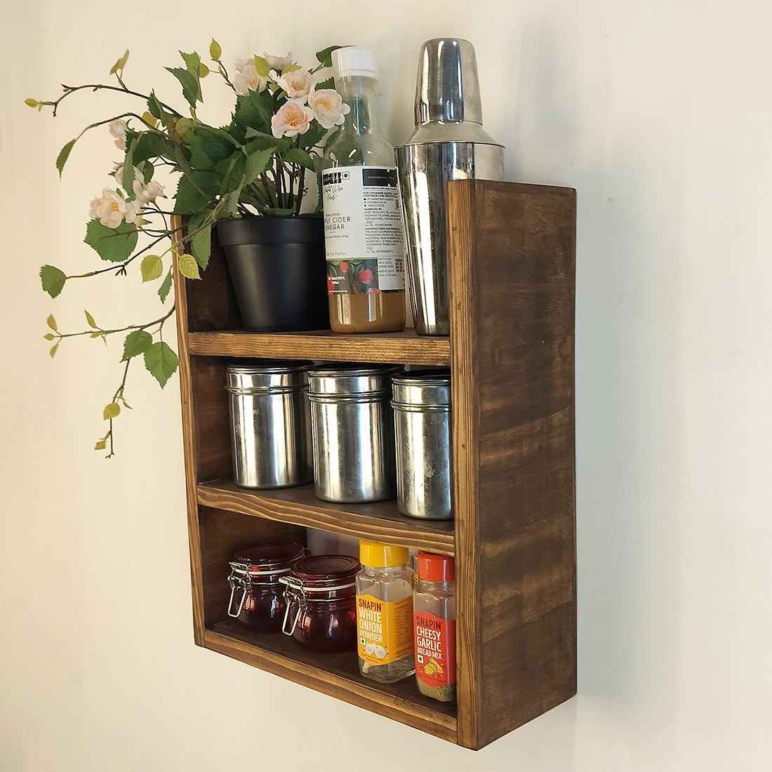 Emma Wooden Kitchen Storage Rack - Image 3