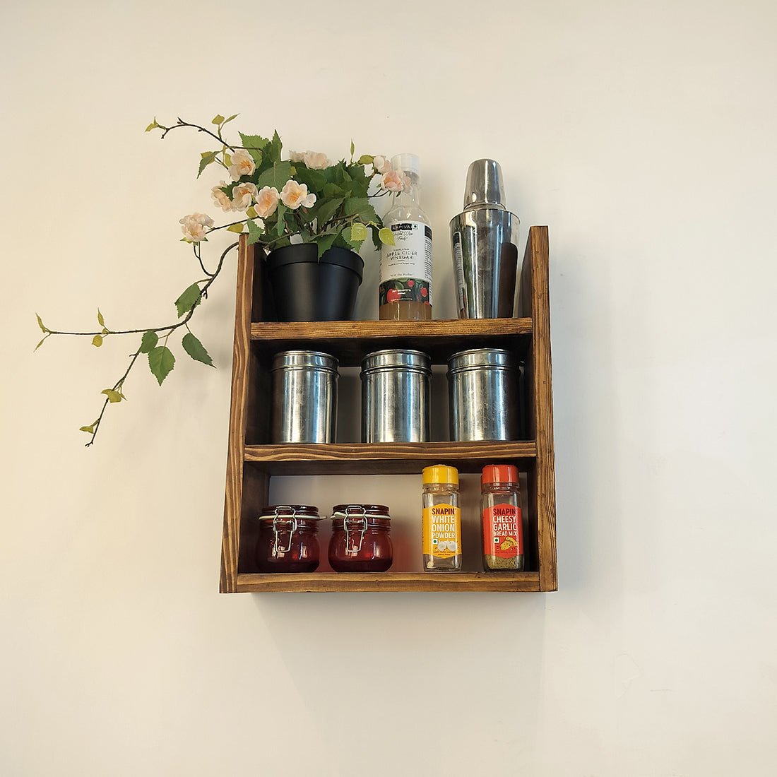 Emma Wooden Kitchen Storage Rack - Image 4