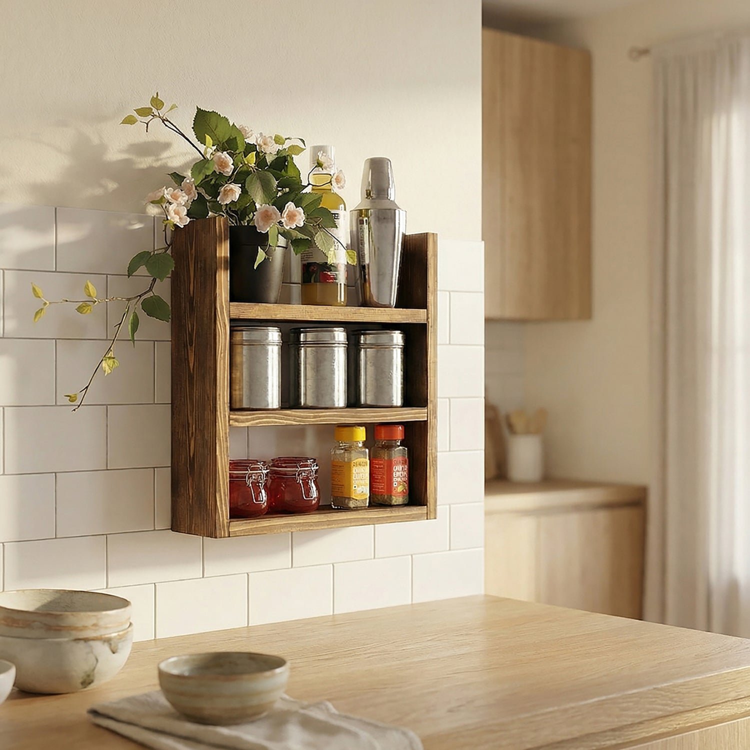 Emma Wooden Kitchen Storage Rack