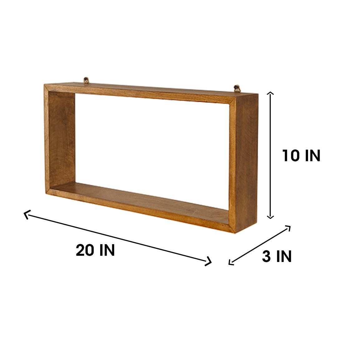 GEORGE III Rectangular Shaped Set of 3 Wooden Wall Shelves - Image 11