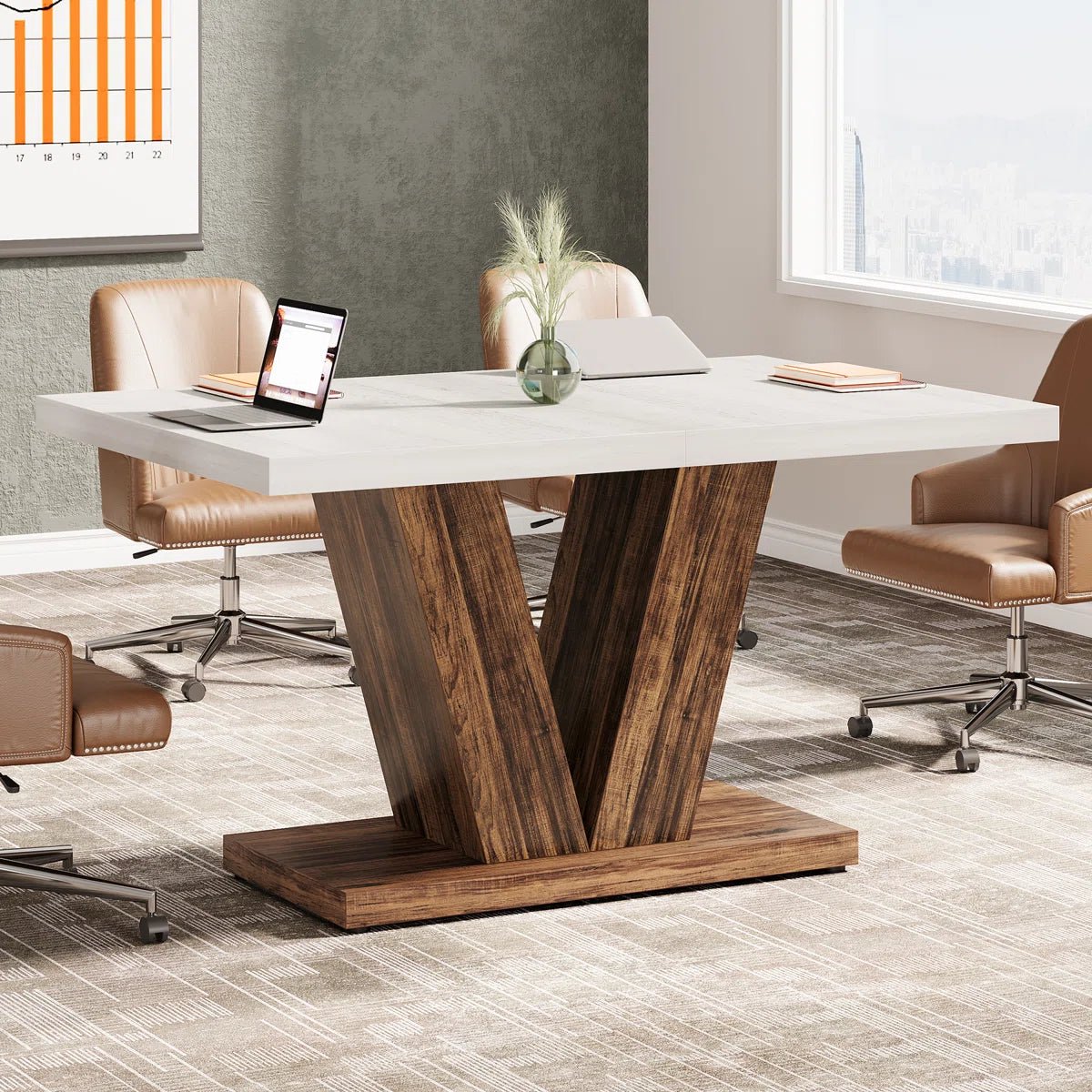 Gardina 47'' Small Conference Meeting Table - Image 11