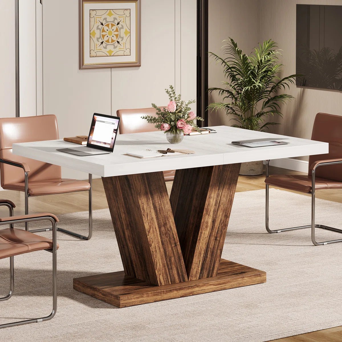 Gardina 47'' Small Conference Meeting Table - Image 3