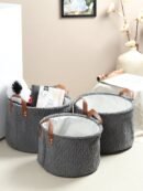 Leni Ash Grey Basket set of 3
