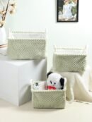 Warm Whirl mint green Basket set of 3