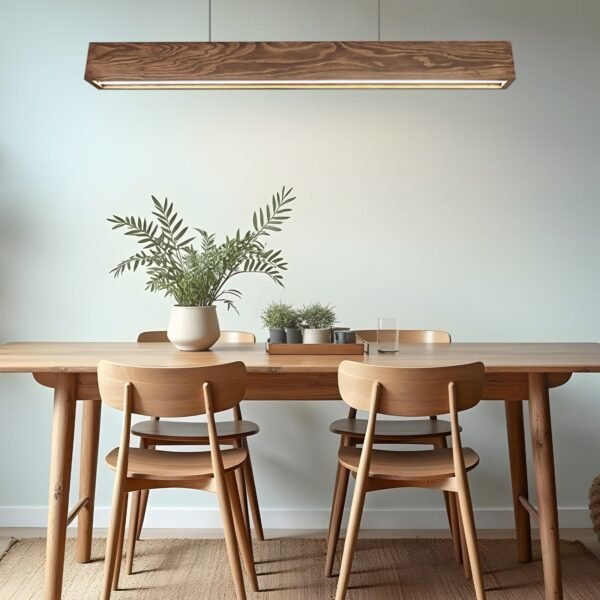 Sirius 48 Brown Wooden LED Hanging Lamp