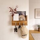 Tivoli Wooden Wall Organiser with Key Holders
