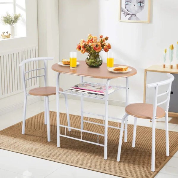 "3-Piece Dining Set: Simple, Stylish, and Perfect for Small Spaces"