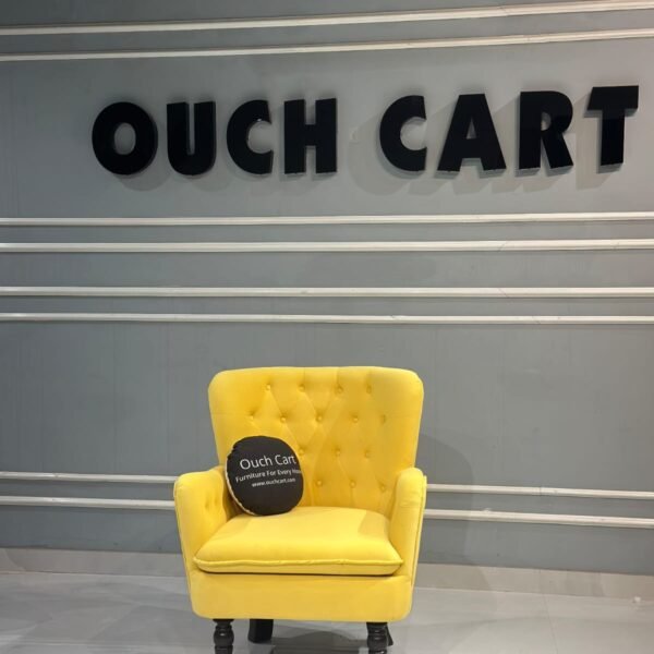 Wide Tufted Velvet Arm chair