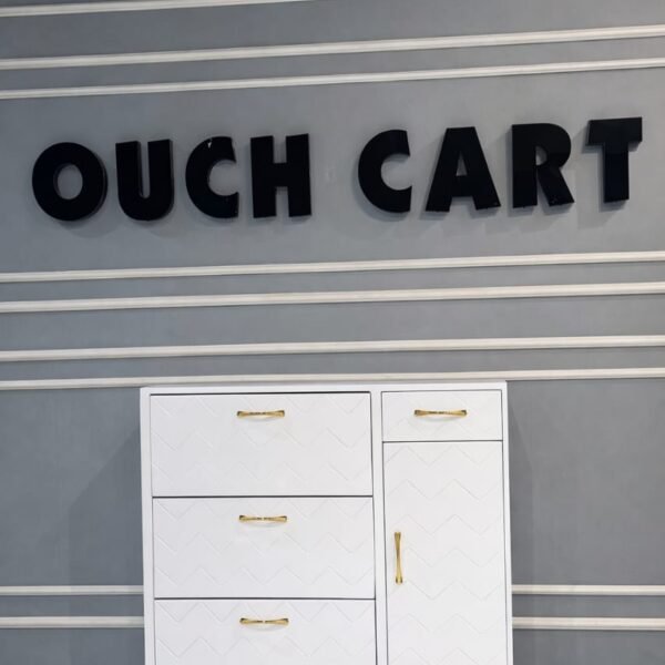 Free Standing Shoe Organizer with 3 Flip Drawers and Side Cabinet